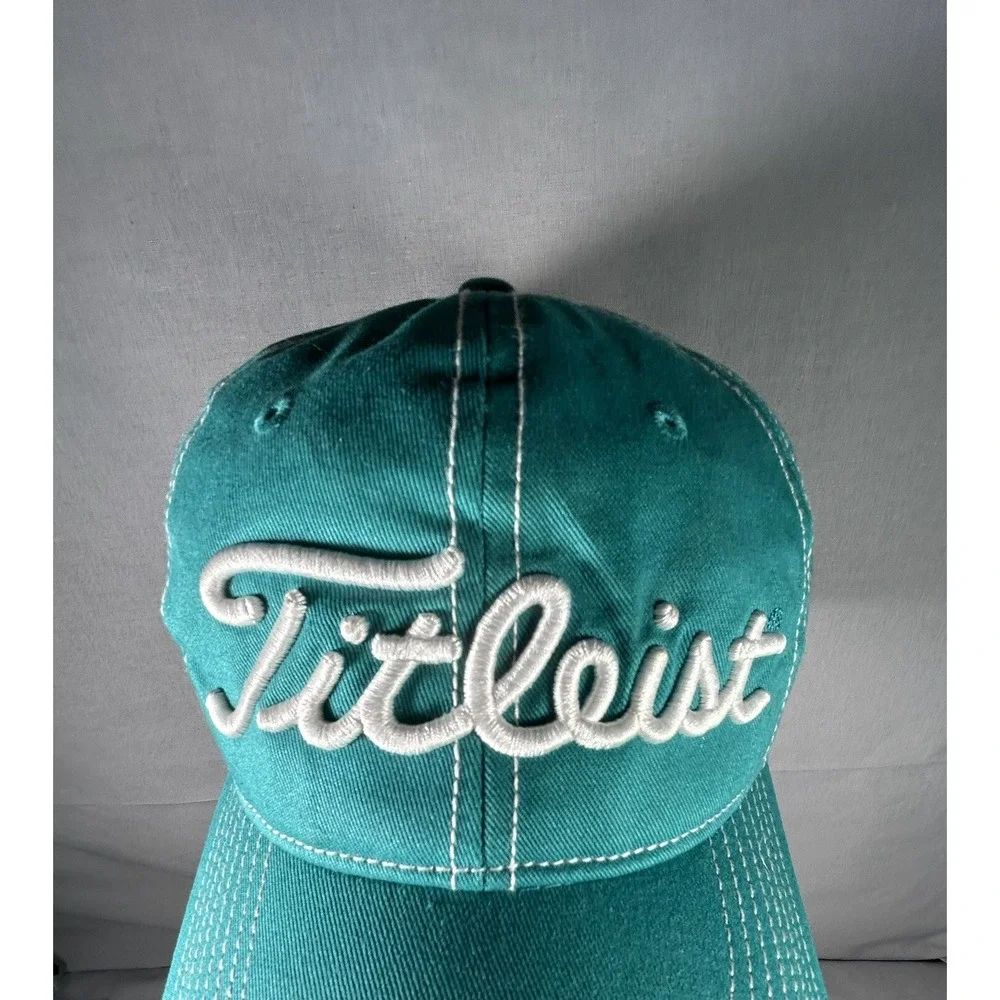 Titleist Pro‎ V1 Footjoy Hat Cap Golf Teal Strapback